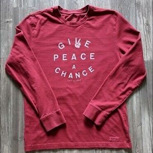 Life is Good brand long sleeve Tee